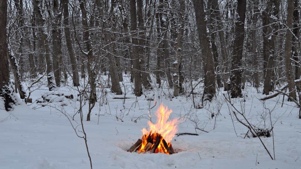 Starting an Emergency Fire in Snow 1 fire-in-snow